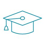 Graduation cap icon