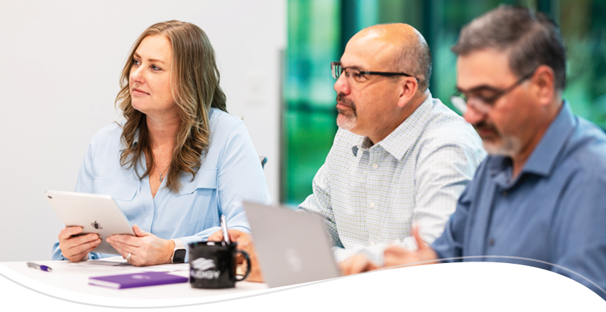 Three people looking for ways to take ownership of their schedule