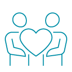 People Holding Heart Icon