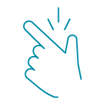 Finger snap icon