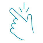 Snapping fingers icon