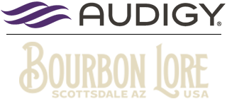 Audigy/Bourbon Lore logo lock-up