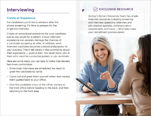 Recruitment guidebook preview: interviewing and exclusive resources