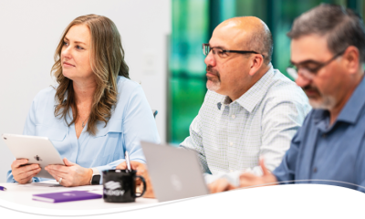 Three people looking for ways to take ownership of their schedule